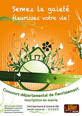 Affiche (Concours de fleurissement - Allier tourisme)