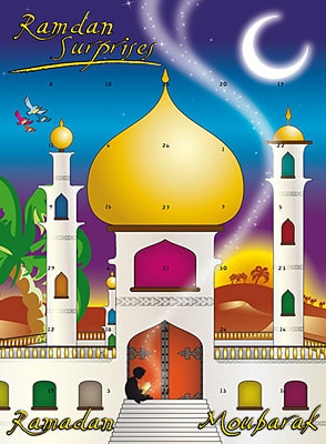 Packaging (calendrier du Ramadan sur le principe d’un calendrier de l'Avent)